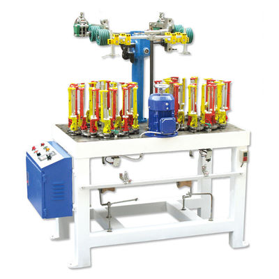 땋아진 둥근 고무줄 꿰매기를 위한 8 16 스핀들 꼬기 기계